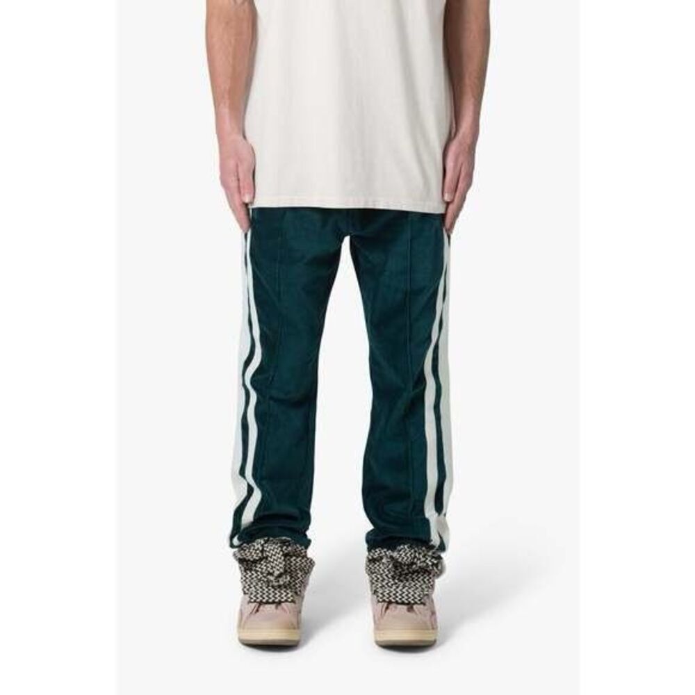 mnml Green Baggy Velour Track Pants Large